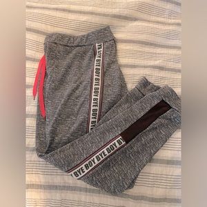 Super soft women’s sweat pant joggers with hot pink detail